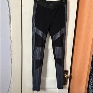 BCBGMaxAzria Black and Gray Leggings